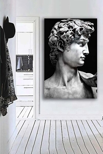 PrintiesPlus Michelangelo Heykel Görünümlü Kanvas Duvar Tablo