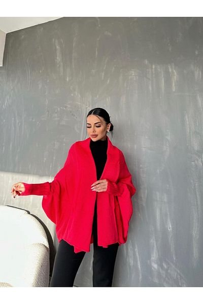 MAY MARA WOMEN'S COMFORTABLE STYLE PONCHO MODEL CARDIGAN