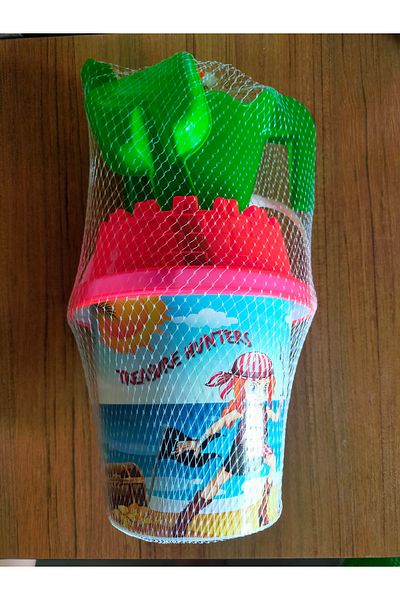 MAS PLASTİK Beach Set and Large Bucket with Accessories - 1010