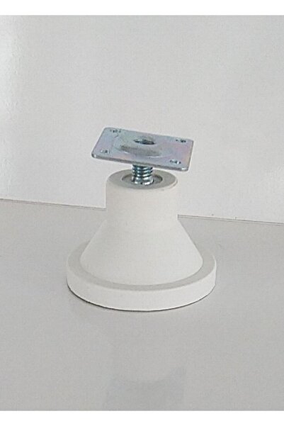 Ayder Vazo Ayak Metal Tablalı Beyaz 5,5 Cm (4 ADET)