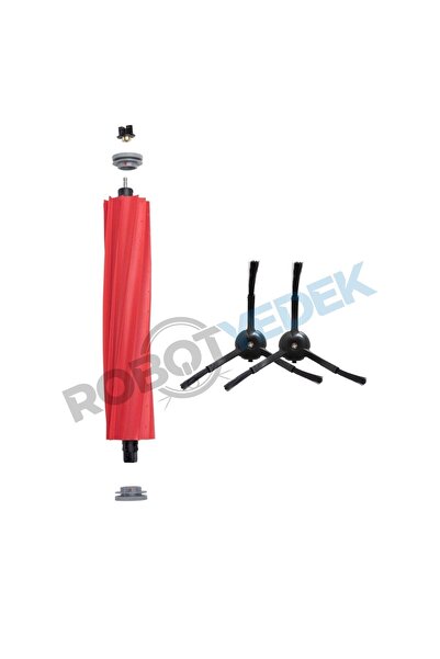 robotyedek Roborock Q Revo MaxV / Pro / S - فرشاة رئيسية وجانبية سوداء مكونة ...