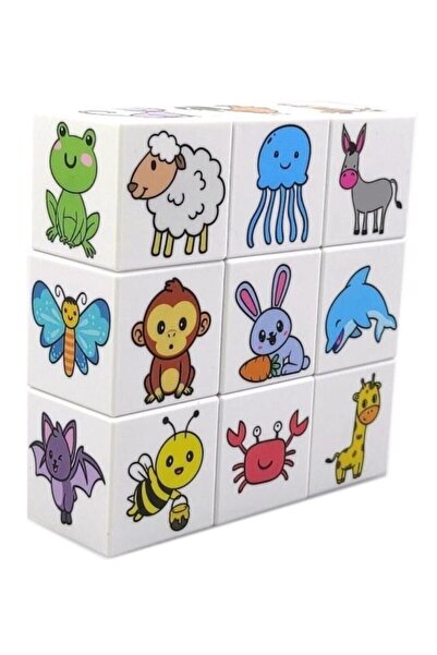 KÜPSS Ece'nin Hayvanat Bahçesi - 9 Manyetik Küp 54 Sevimli Hayvan