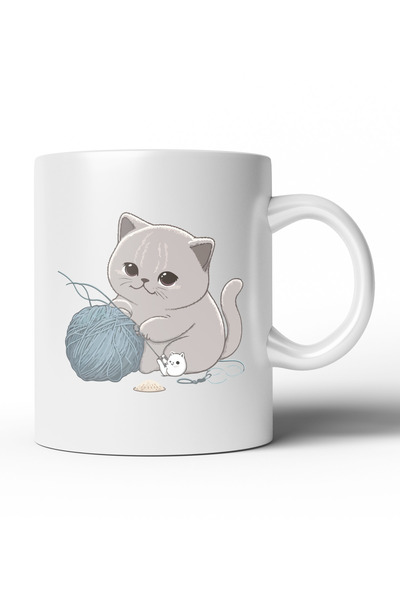 MOD10 كوب بطبعة قطة لطيفة بتصميم خاص - KD014