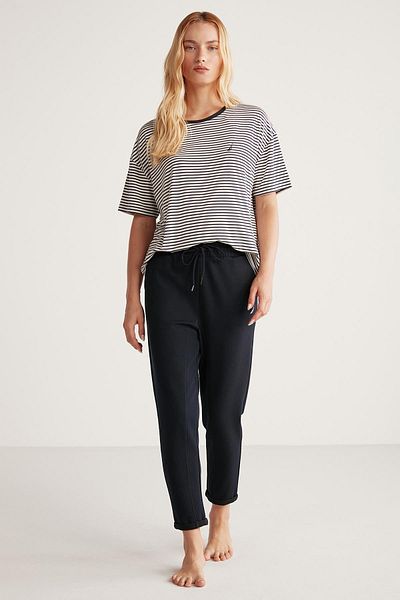 Nautica NAUTICA Women's - Soft Textured Short Sleeve Pajamas Set