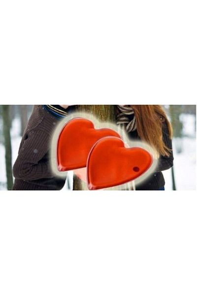 Ars Shopping جهاز تدفئة اليد على شكل قلب أحمر 2 قطعة Mini.heart2