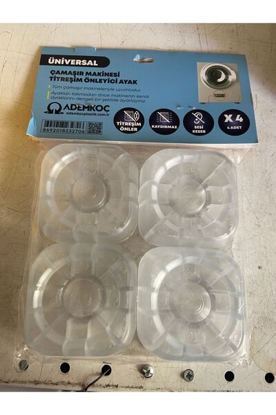 Universal Çamaşır Makinesi Titreşim Önleyici Kaydırmaz Vantuzlu Stoper Set 4 adet