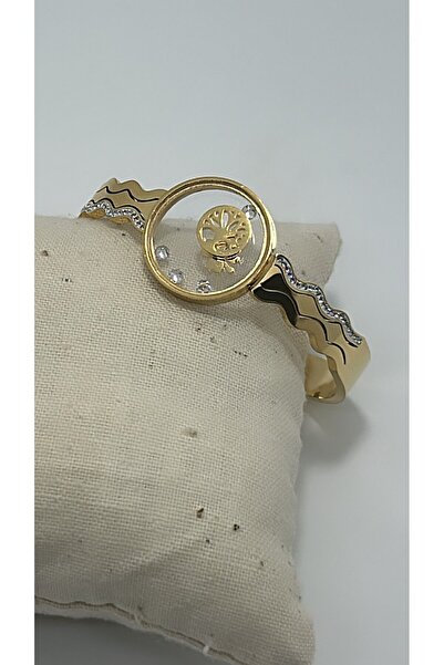 By Semra CAM ÇERÇEVELİ YAŞAM ÇİÇEĞİ, HAYAT AĞACI, YONCA TAŞLI GOLD İÇİ AÇILMA...