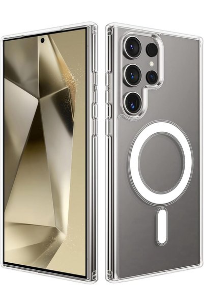 aheaks حافظة مغناطيسية، متوافقة مع هاتف Samsung S24 Ultra، متوافقة مع MagSafe...