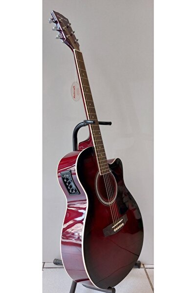 MASTERWORK Usb Girişli Ekolayzırlı Elektro Akustik Gitar(BORDO)