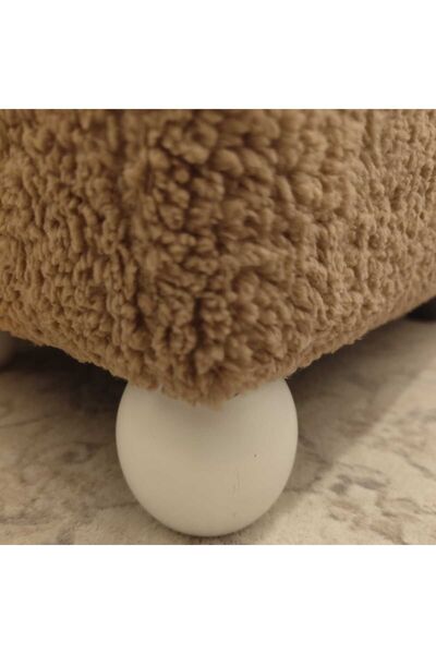 pufftable beyaz ayaklı sandıklı bebek çocuk odası pufu oyuncak sepeti