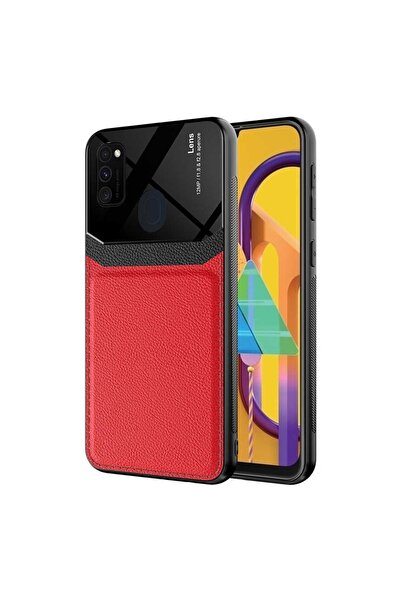 ZM STORE Samsung Galaxy M21 / M30s Uyumlu Kılıf Parlak Yüzey Deri Görünümlü K...