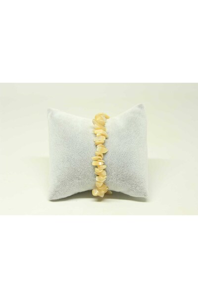 Yasamtohumu Karamel boje sedefa Sa kamenčićima mali kamen za zglob - 22245