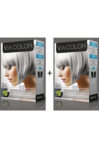 Sea Color 0.02 Gümüş Gri Set Boya 2 Kutu