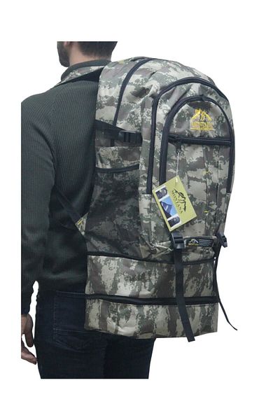 MONTANA MOUNTAINER Large Size Mountaineer Backpack with Gusset and Shoelaces 80 Liters