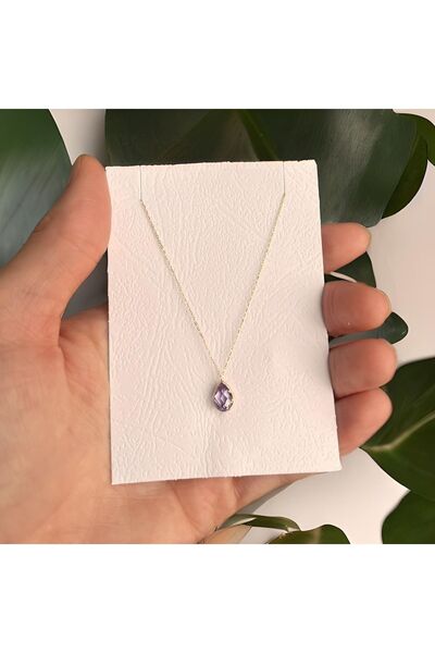 Goldstation 14 Ayar Altın Damla Kolye