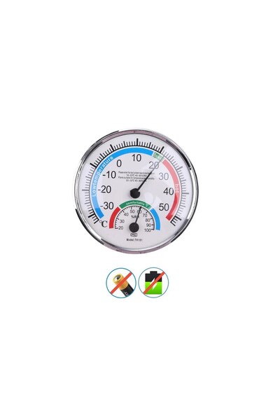 Monte Lua Oval Analog Nem Ölçer Analog Termometre - Her Ortamda Kullanma İmka...