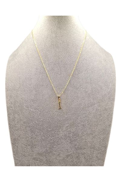 Han Ticarethane Gold Colored Letter I/I Necklace