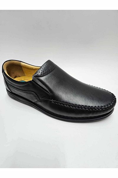 Luis Figo GENUINE Black Leather Large Men's Shoes - Size 45-46...