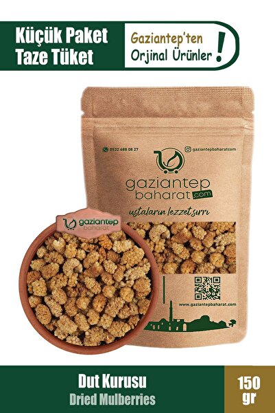 Gaziantep Baharat Dut Kurusu 150gr Doğal Güneşte Kurutulmuş Dut