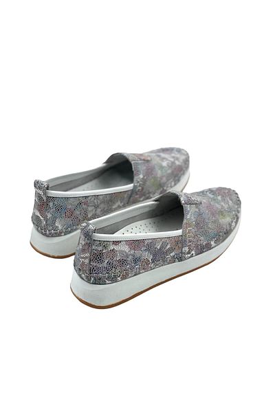 bescobel Blue Genuine Leather Women's Ballerinas - Polmam
