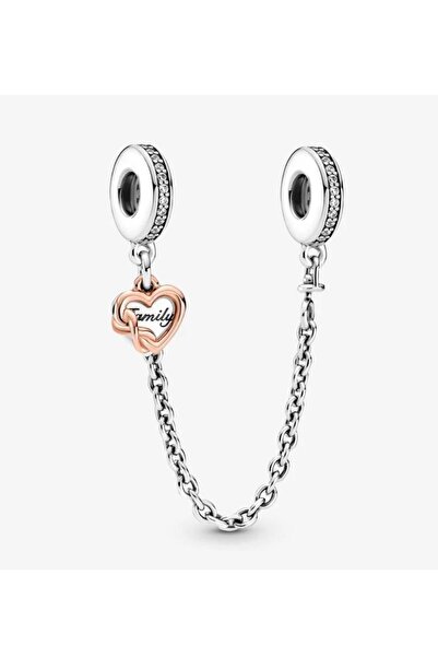 Lines Bijuteri Aile Kalpli Güvenlik Zinciri s925 Gümüş