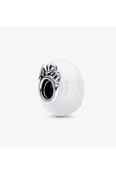 POSEİDONS JEWELLERY Sparkling White Murano Glass Candle