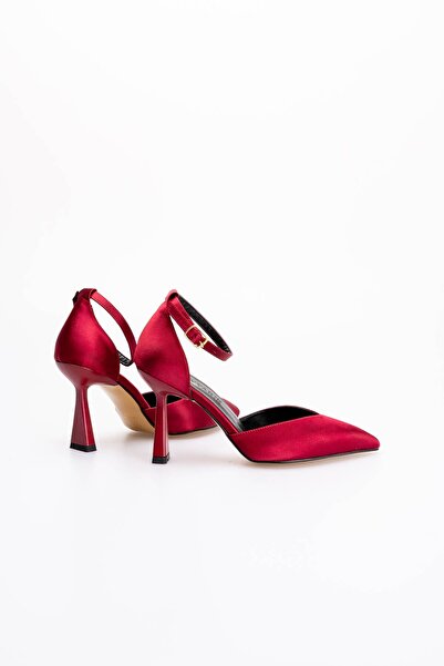 Buem Shiny Satin - Casual Stylish High Heel Shoes, Ankle Strap