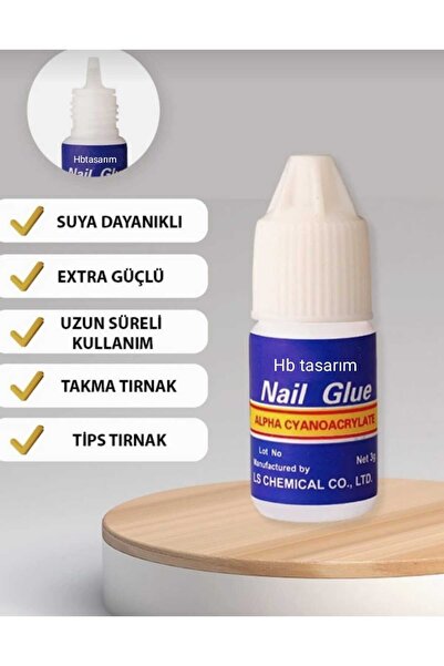 hbtasarim Takma Tırnak Yapıştırıcı Tips Yapıştırıcı Hızlı Yapıştırıcı Nail Gl...