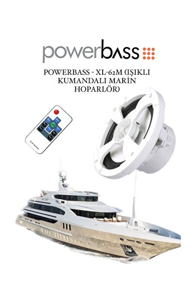 POWER BASS Tempovendo Powerbass- Xl-62m (IŞIKLI KUMANDALI MARİN HOPARLÖR)
