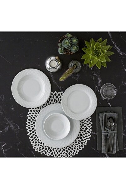 Güral Porselen Alfa 48 Parça 12 Kişilik Yemek Takımı