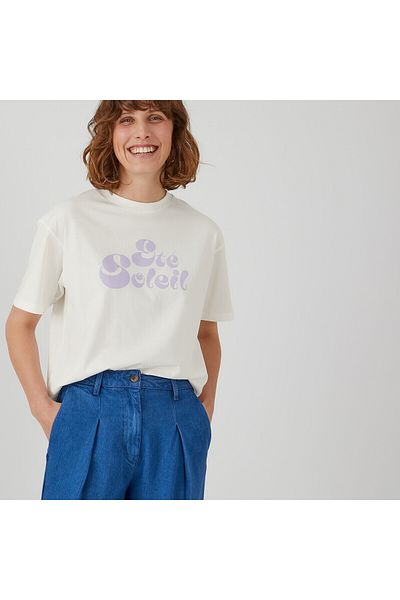 Let's Wear Μπλουζάκι Premium Oversize με στάμπα