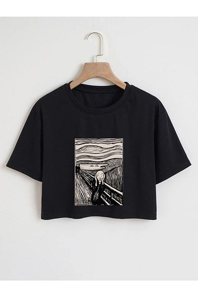 DAXİS Sportwear Company Scream Printed Crop
