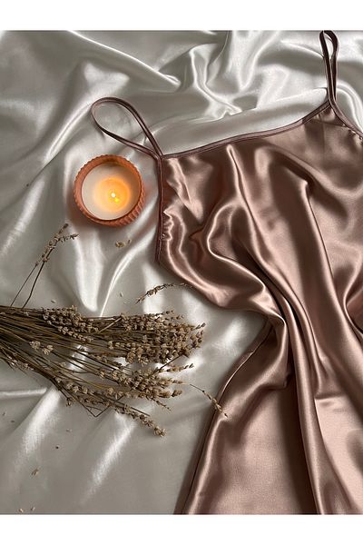 beshineunderwear Strappy Satin Mini Nightgown