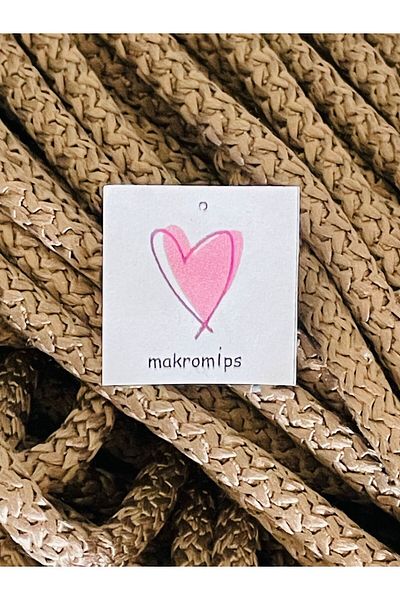 Makromİps Σχοινί Macrame - 5,5-6mm Tress Weaving Polyester, Πλήρωση εσωτερικά με σχοινί κορδόνι Suppa Basket Bag