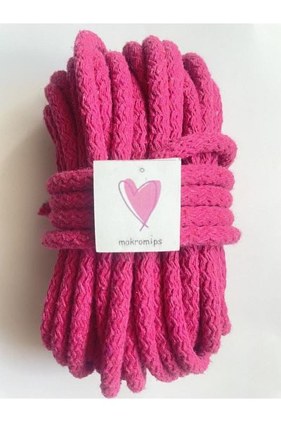 Makromİps MACROME ROPE (10 meters) COTTON WOVEN ROPE CORD SCREWING TRESS MAT SEWABLE BASKET BAG HOBBY ROPE