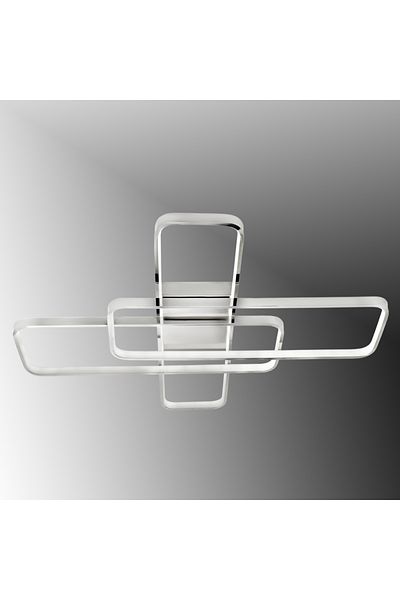 TT AYDINLATMA TT040-KR Led Chandelier - Lighting Chrome Plated, Plophonier with 3 Color Light Modules