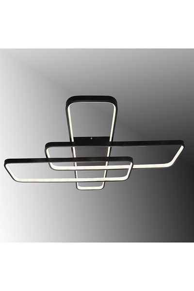 TT AYDINLATMA TT040-SY Black Led Chandelier - Daylight Plophonier, Lighting Matte