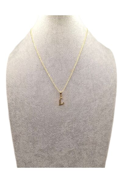 Han Ticarethane Gold Color Letter L Necklace