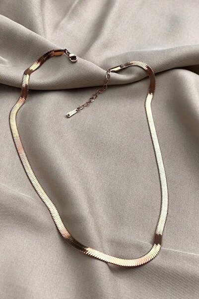 hbtasarim High Quality Women's Chain Necklace - Italian Steel, 45cm