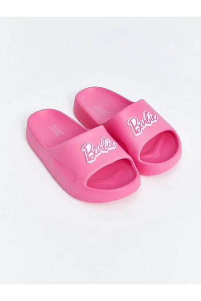 LC Waikiki Παντόφλες για κορίτσια με στάμπα Barbie LCW STEPS