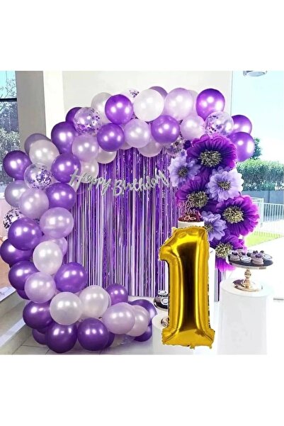 BKMC PARTY Σετ Μπαλόνια Λιλά Πολυτελείας - Διακόσμηση για πάρτι γενεθλίων