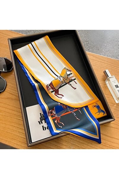 ElevaGlam Eșarfă cu cravată cu model Horse