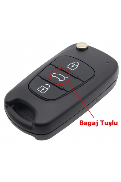 Kasey Kia Rio Ceed Sportage - Auto Keychain with Compatible Switch, Remote and Screw Logo