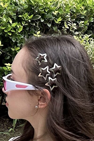 hbtasarim 4’lü Yıldız Çıt Çıt Toka Y2k Star Style