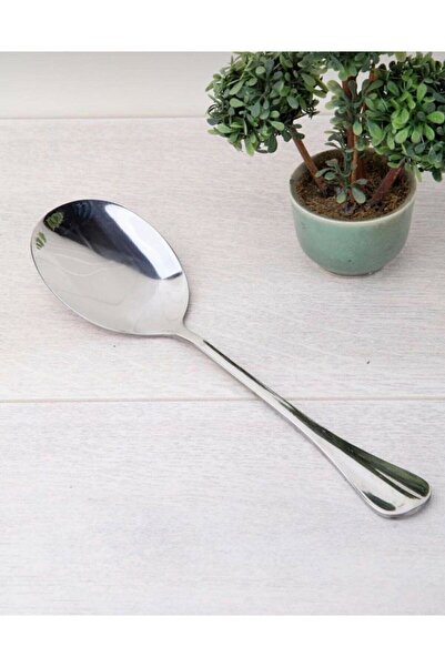 Trouvaille Lüx Paslanmaz Çelik Servis Kaşığı Orta Boy 21 Cm