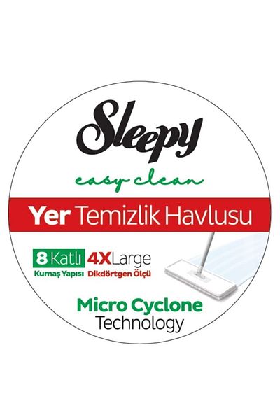 Sleepy Surface Cleaning Towel, 4 XL 8 Layers, 4 Pieces, Durable Special Packaging
