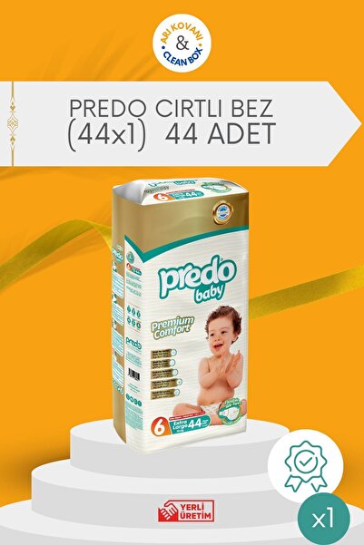 PredoBaby Premium Comfort Bebek Bezi 6 Numara (15+kg) Extra Large 44 Adet