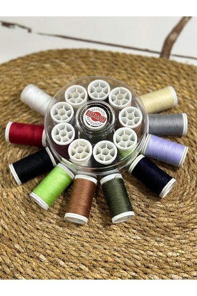 EKİM SHOP Sewing Thread Set 10 Colors Sewing Thread Box