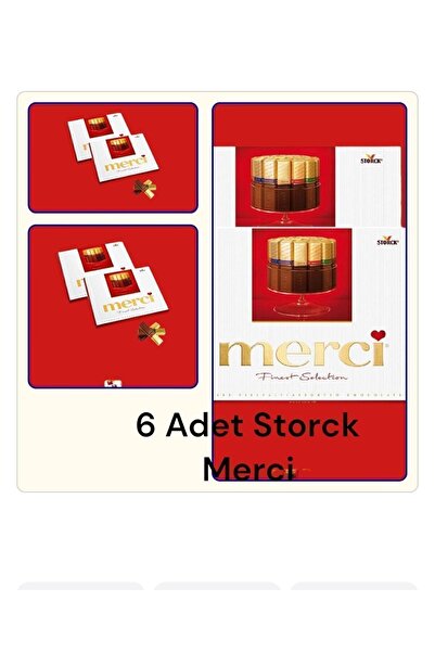 ASİL KURUYEMİŞ Merci Çikolata 250 gr 6 Adet