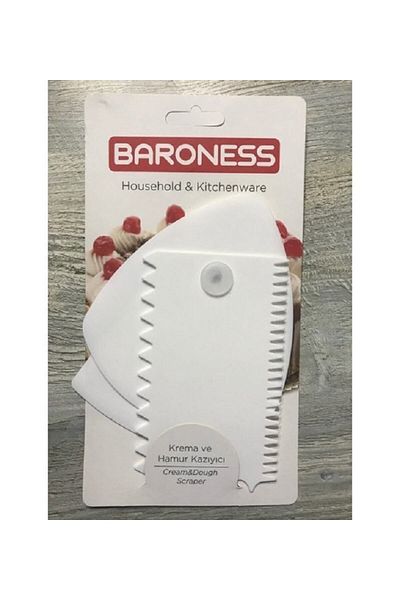 Baroness Cream and Dough Scraper Set of 3